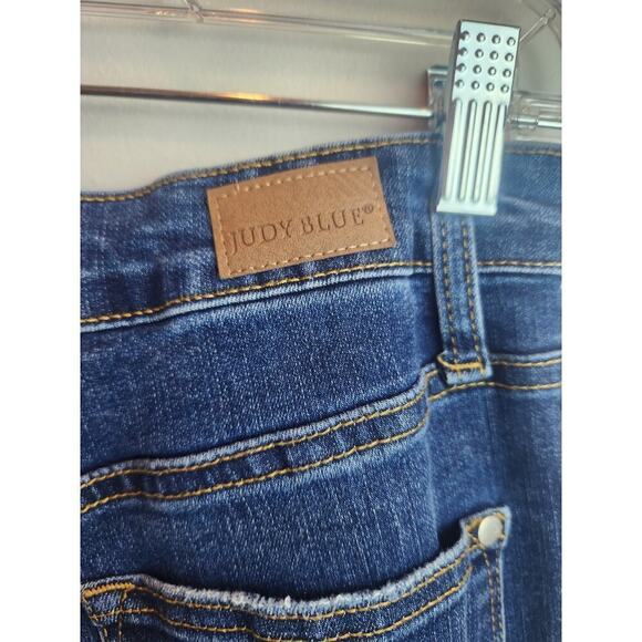 Judy Blue Boyfriend Fit Jeans sz 27 straight leg med wash classic preppy stretch - Picture 6 of 10